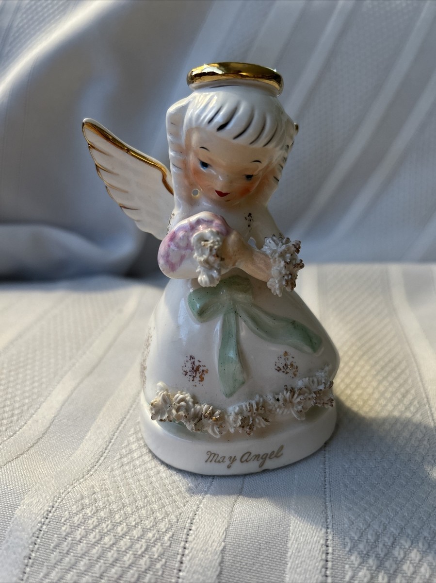 VINTAGE 1950'S NAPCO MAY BIRTHDAY GIRL ANGEL FIGURINE A1365 | eBay