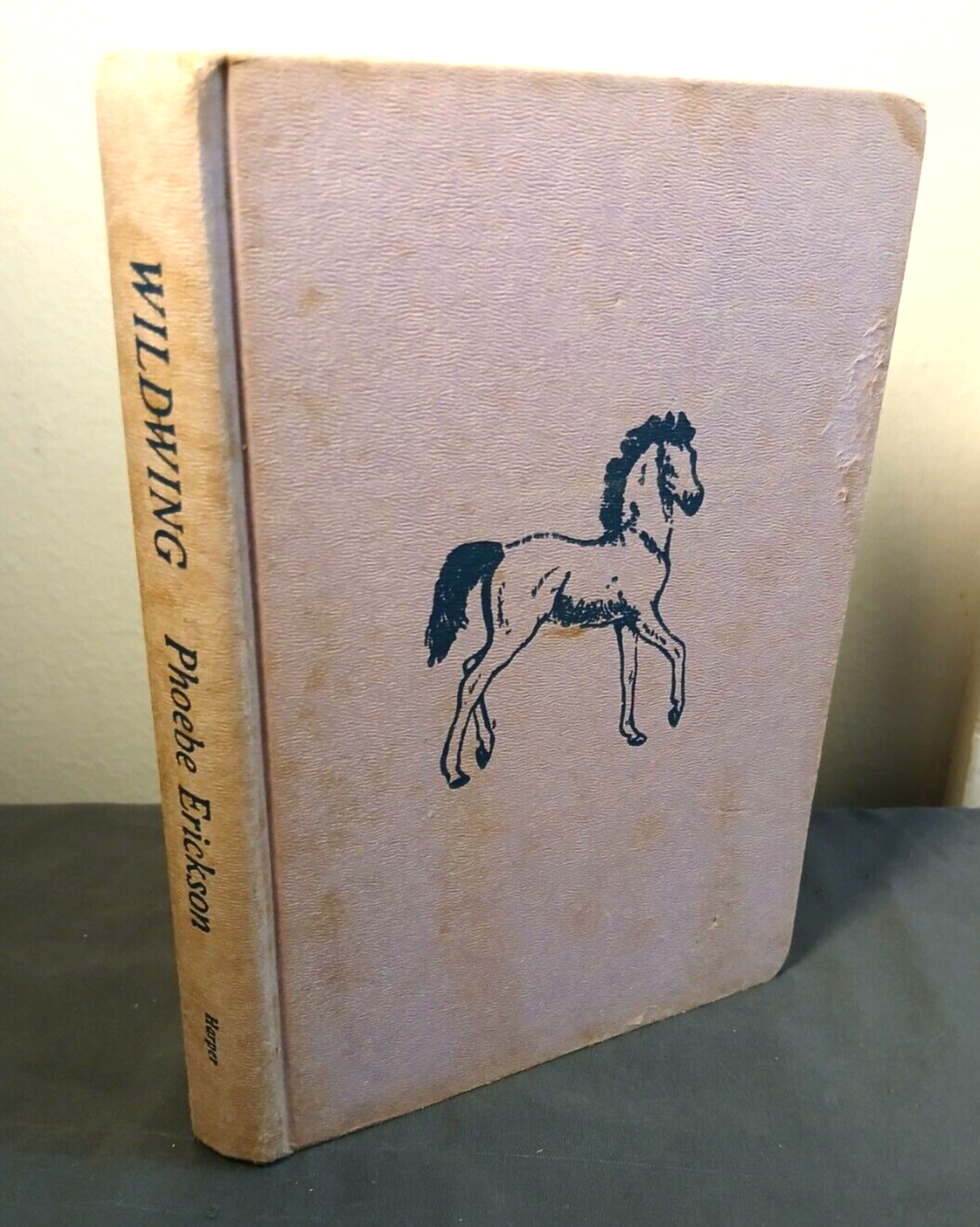 Vintage Book Wildwing Phoebe Erickson 1960 Horse Book