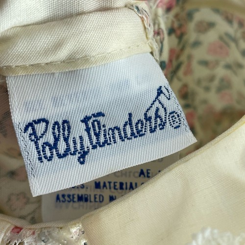 Vintage Polly Flinders Baby Girl Floral Smocked Dress 9 Months Cotton/Poly 5579 - Picture 4 of 9