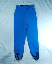 Vintage Obermeyer Stirrup Ski Pants Women's Size 10 Long Wool Blend Blue Snow