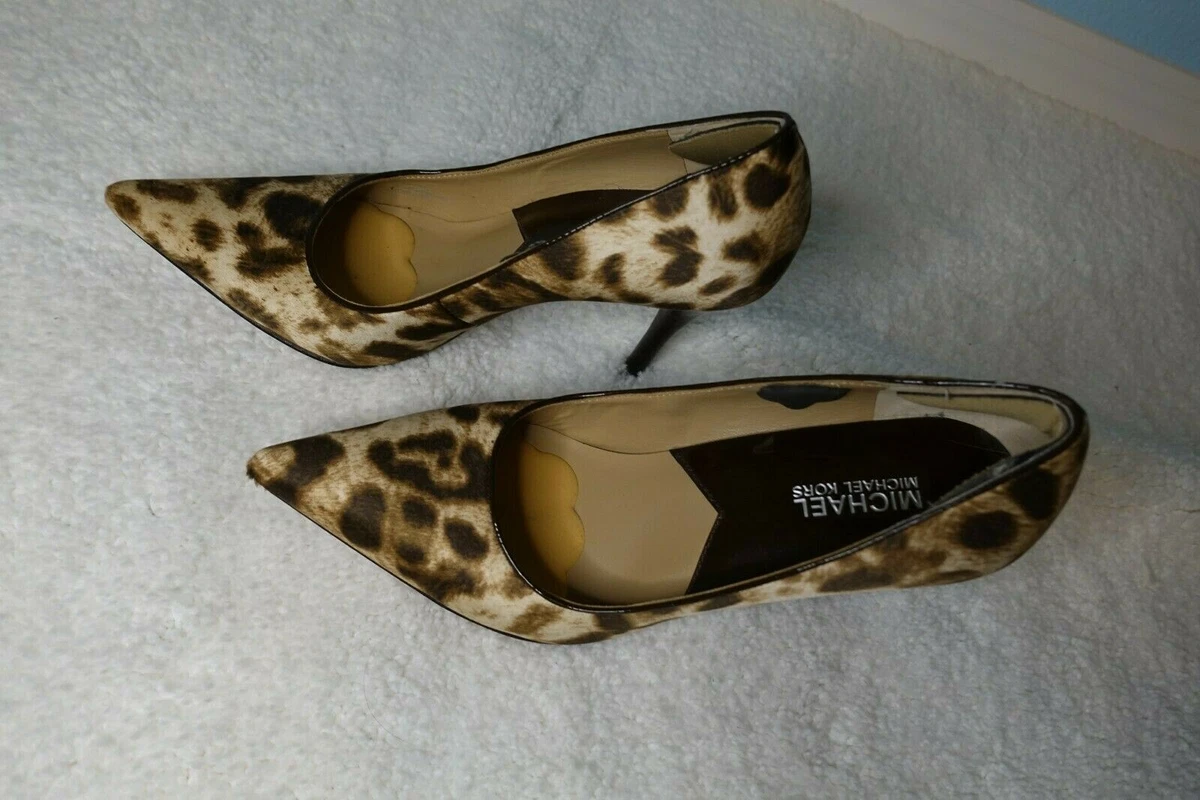 Michael kors leopard sales print pumps