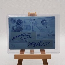 2022 Leaf Pro Set Metal Jerrion Ealy Matt Corral Cyan Printing Plate Auto #1/1