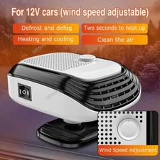 Car Heater Defroster 12V Windshield Defogger 360° Rotation Heating Cooling Fan