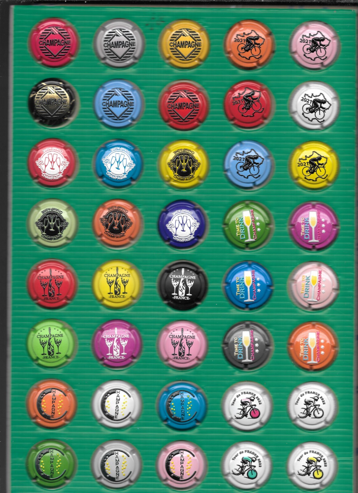 capsules de champagne GENERIQUE 7 SERIES EN RELIEF eBay