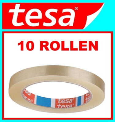 10 Rollen TESA Tischabroller Klebeband tesafilm  4204 farblos L 33m B 15mm 