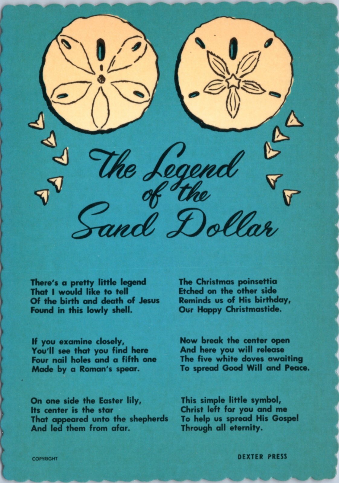Postcard FL Legend of the Sand Dollar eBay