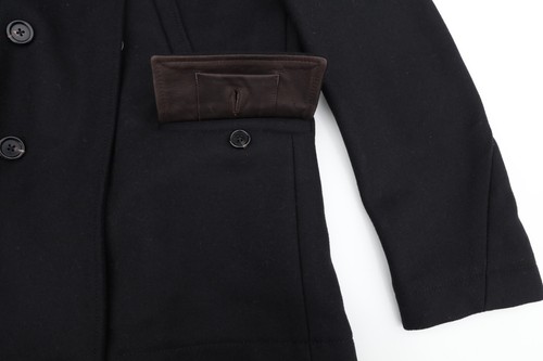 LKNEW Billy Reid Black Bond Peacoat as Worn by Daniel Craig in Skyfall Sz Small - Picture 10 of 11