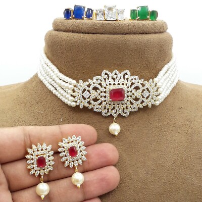 Bollywood Kundan Choker Style Necklace 