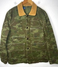 Polo Ralph Lauren Large Camo Sportsman Hunting Jacket Ranch Guide Coat VTG Green