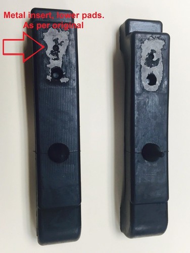 Radiator Pads Insulators Rubber 68-82 GM Correct with metal insert set of 4CORE - Picture 6 of 7