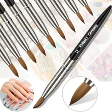 Acrylic Kolinsky Nail Brushes Sizes 8-24 Nail Art Brush SHIPS FROM USA