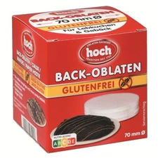 Hoch Back-Oblaten oblaten round wafers for baking -GLUTEN FREE - 70mm -FREE SHIP
