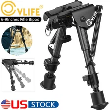6" to 9" Tactical Rifle Bipod Spring Return Carbon Fiber Provide Steady Supports