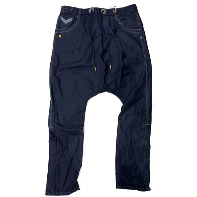 G-STAR Herren Dark Aged Blue Indigo Jogginghose 3/4 Joggers UVP 50£