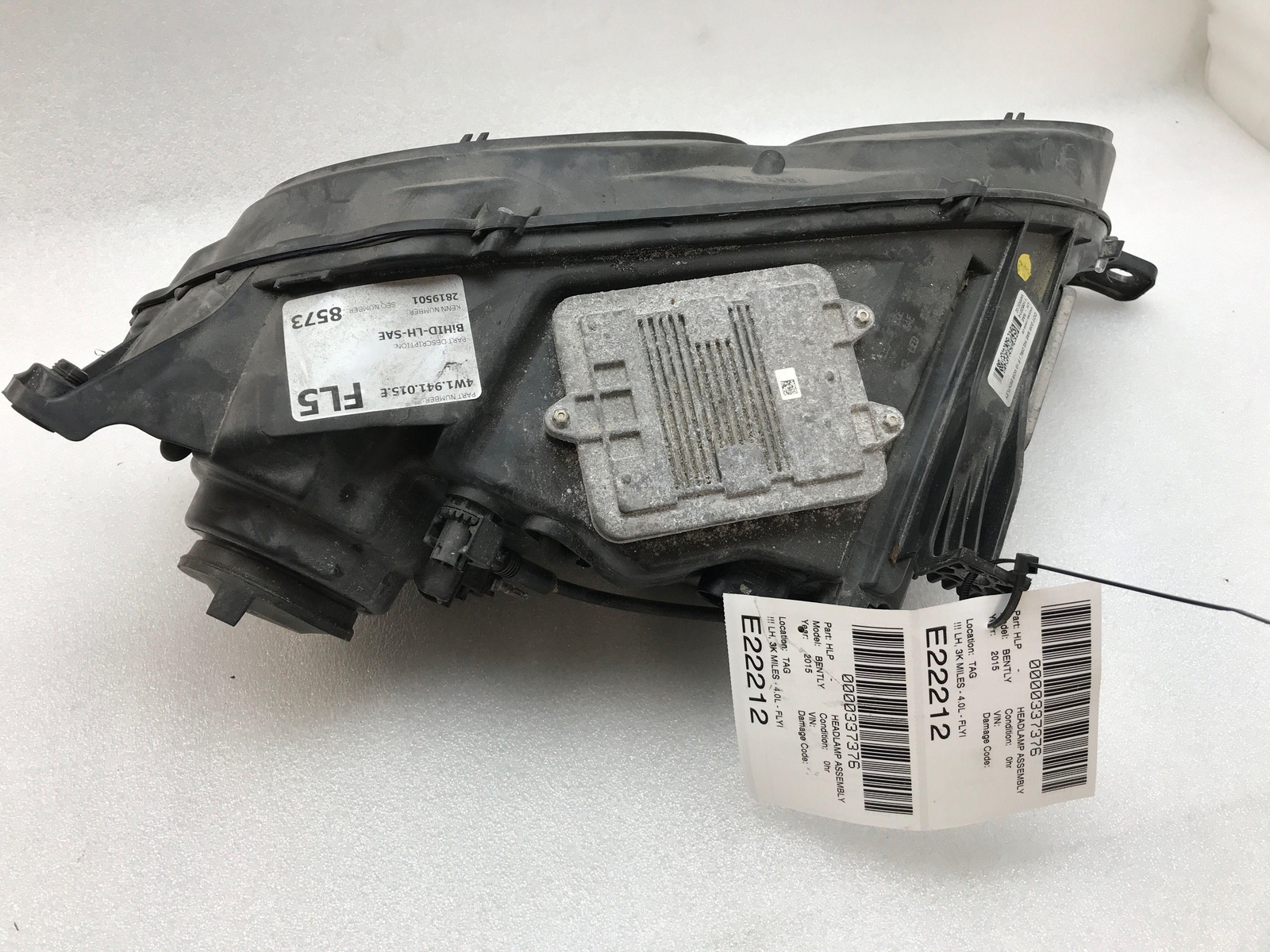 2015 BENTLEY FLYING SPUR Left Drivers Side Headlight