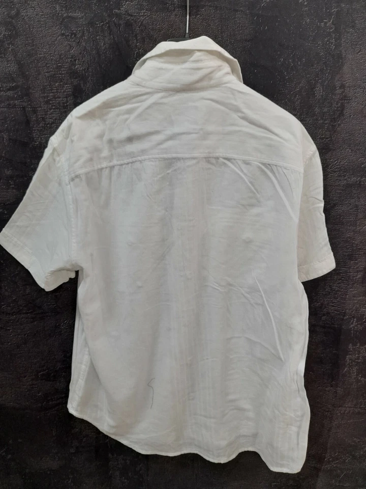 AX Armani exchange camicia shirt jacket tg M uomo jacket bianco cotone estiva - Immagine 4 di 4