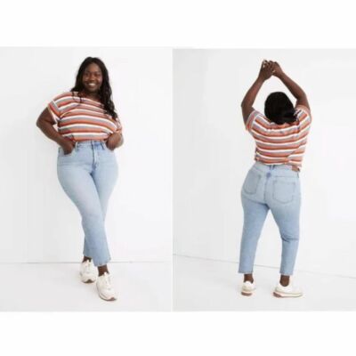 Madewell Sz 36 Women The Perfect Vintage Jean Light Wash Cropped High Rise NWT