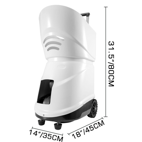 VEVOR Portable Tennis Ball Machine Throwing Training Machine 150 Balls