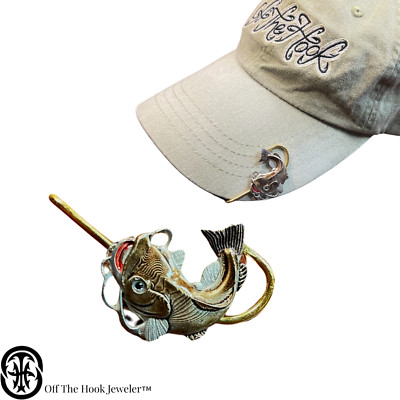 Flathead Catfish Hookit ️ By Off The Hook Jeweler ️ - Catfish Hat Clip,  Hat Pin