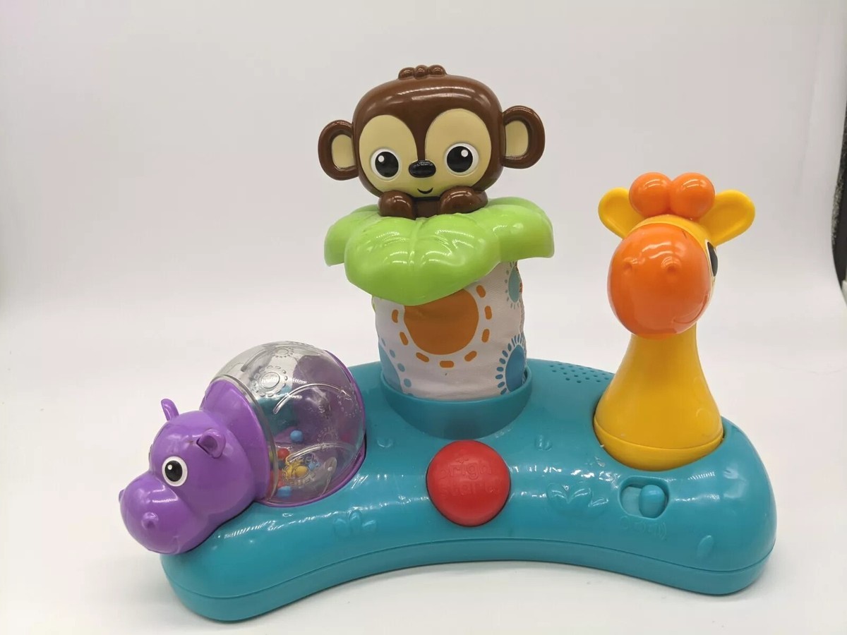 Kids II Bright Starts Musical Jungle Pop Up Monkey Lights
