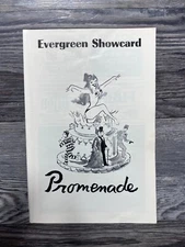 PROMENADE, EVERGREEN SHOWCARD, PROMENADE THEATRE