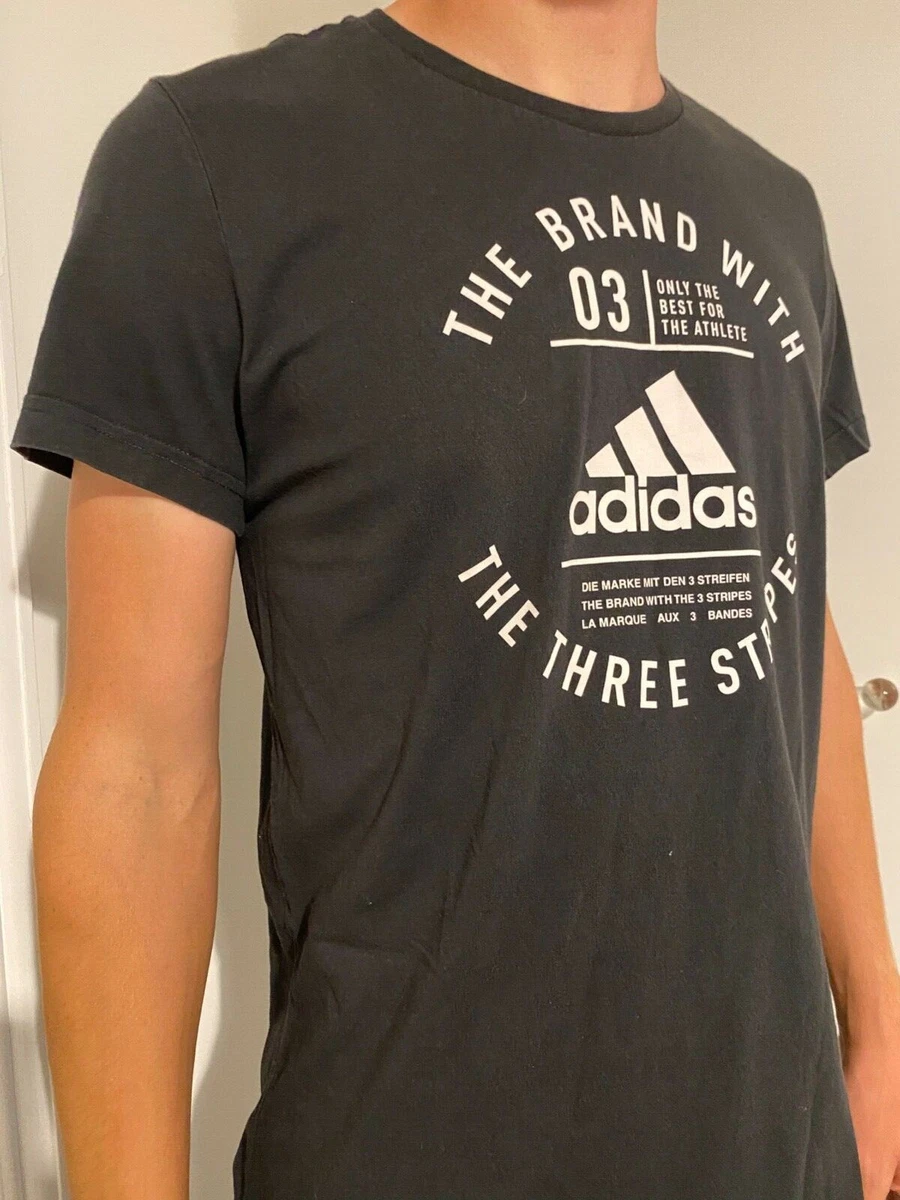 t shirt black adidas