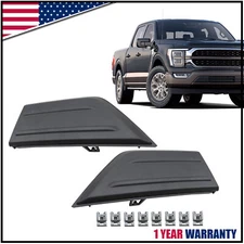 2PCS Left+Right Front Bumper Guard Insert Pad End Cap Cover For 21-23 Ford F-150