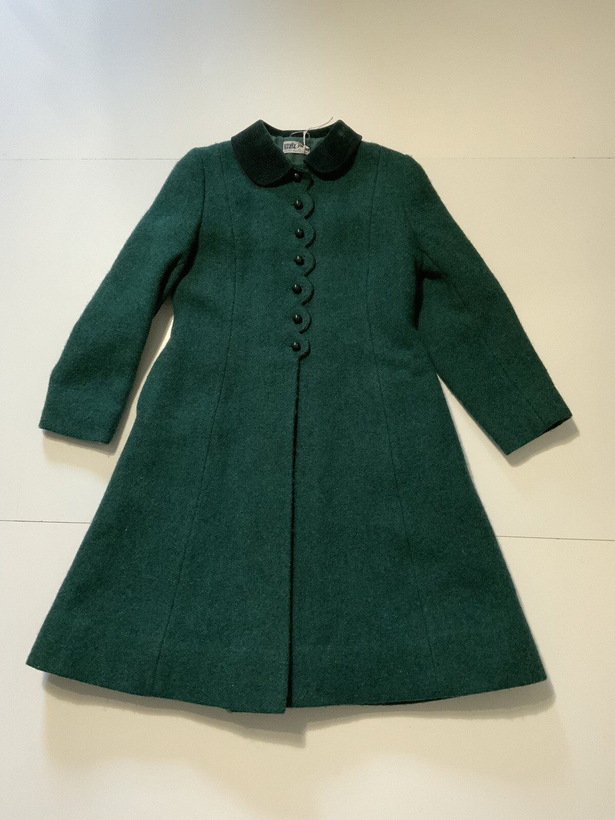 Vintage Emily Jane Harris Tweed Wool Children’s Girls Dress Long Dress City Coat
