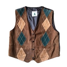 Northwest Territory Vintage Leather Vest Size Large