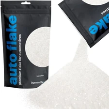Hemway Metal Flake White Iridescent 0.004" MICROFINE 100g Auto Car Glitter Paint
