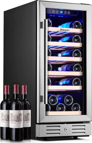 15-inch Wine Refrigerator 29 Bottle Capacity Cooler with Temperature Memory 