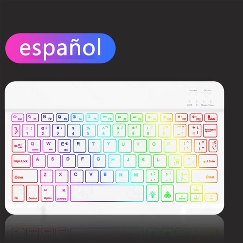 New Backlit Backlight Bluetooth Keyboard Mouse for IOS Android Windows for IPad - Picture 43 of 50