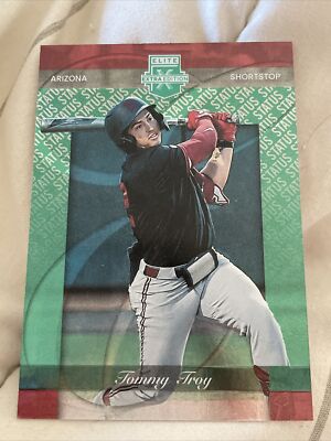 2023 Panini Elite Extra Edition Green Status #161 TOMMY TROY
