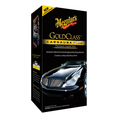 (71,67 /L) Meguiars - Gold Class Carnauba Plus Liquid Wax Autowachs + Pad 473ml