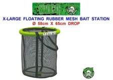 MADCAT XL**FLOATING RUBBER MESH BAIT STATION CATFISH LIVE BAIT KEEP NET PIKE