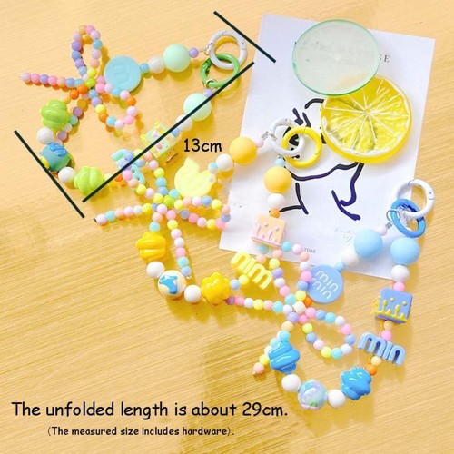 Plastic Phone Charm Rope DIY Mobile Chain Lanyard New Mobile Phone Strap - Photo 2 sur 22