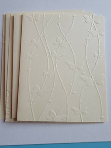 embossed note cards 5 ivory (4 x 5) cards with white envelopes blank inside ebay embossed note cards 5