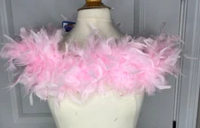 New Red Hat Society, Shoulder Slippers White Feathers