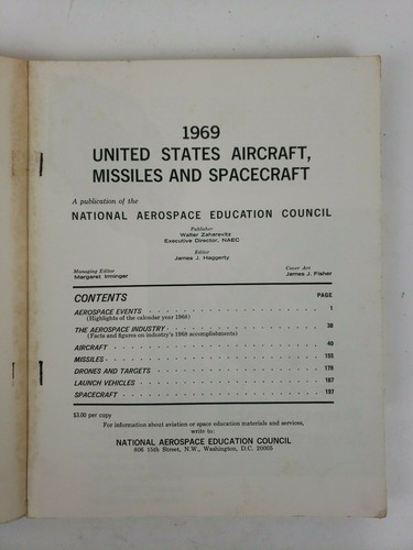 1969 United Stares Aircraft Missiles & Spacecraft National Aerospace Aviation - Picture 2 of 11