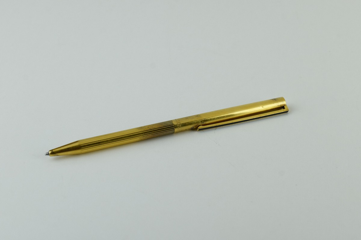 Vntg ST Dupont Classic Vermeil 925 Silver Gold Filled Ballpoint