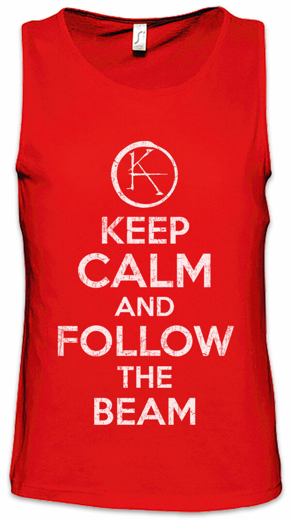 ALTRA Canotta uomo Keep Calm And Follow The Beam The Dark Sign logo Tower Gan Roland