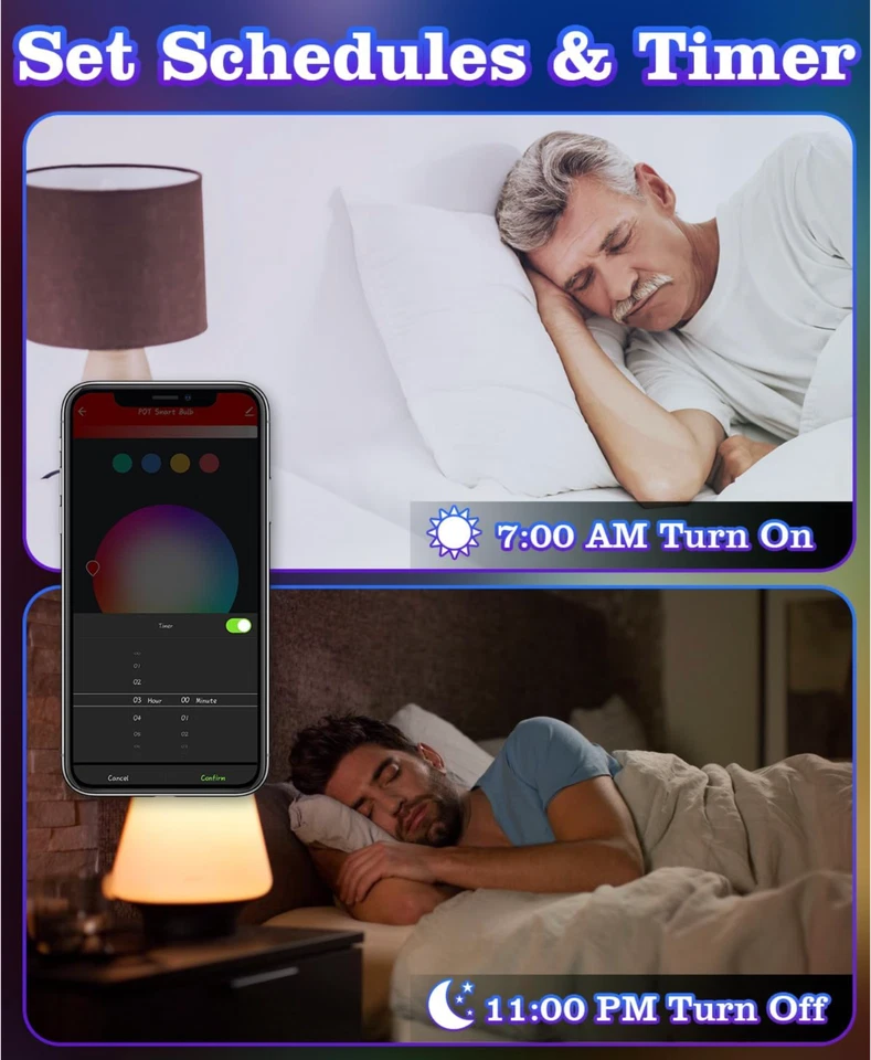 4 Pack GU10 Smart LED Bulb 5W(50W) RGBCW Color WiFi Voice & APP Alexa Google - Image 3 of 4