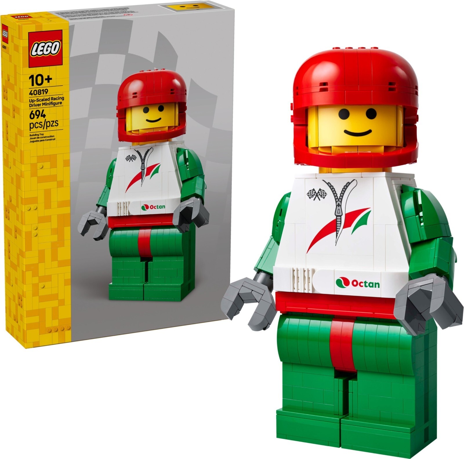 Lego 40819 Up-Scaled Racing Driver Minifigure  ⭐️Brand New & Sealed⭐️