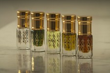 NEW Bakhor, Mitti, Amber, Firdose, Oud Rose Perfume Gift Set Long Lasting 5x6mL