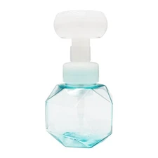 TECHTONGDA 4Pcs Clear Blue Refillable Soap Bath Pump Foaming Bottle 300ML New