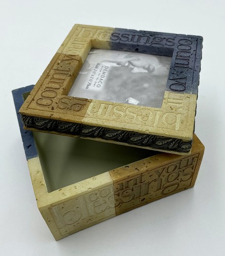 Heartstone Family Trinket Box Photo Display Home Decor by Bill Stross Demdaco - Picture 8 of 8
