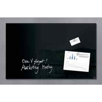 Sigel GL130 Glas-Magnetboard Artverum - Schwarz, 78 X 48 Cm