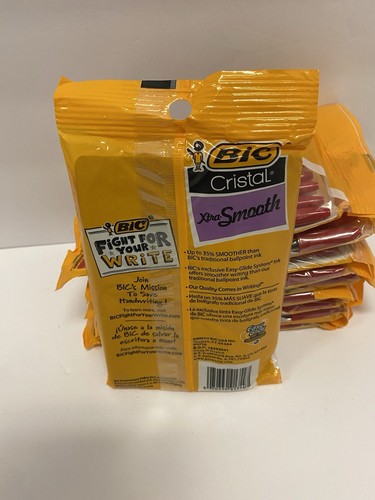 NEU BIC Cristal Xtra Glatt Kugelschreiber 10 Kt - 1 Packung - Mittlere Spitze (1,0 mm) - Rot - Bild 2 von 2