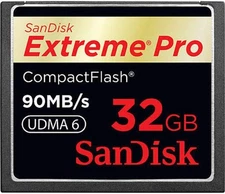 SanDisk 32GB Extreme Pro CF Memory Card UDMA 6 90MB/s 600x (SDCFXP-032G-A91)