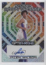 2022 Leaf Optichrome 2023 Draft Odyssey Rainbow Mojo 1/2 Jalen Wilson Auto 0m89